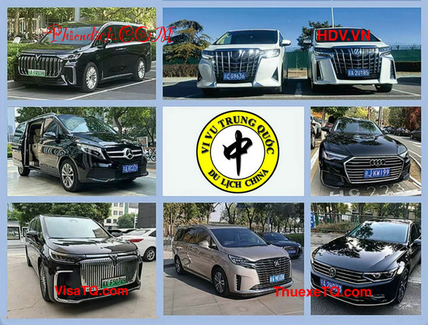 Dịch vụ cho thuê xe riêng có người lái tại Bắc Kinh Trung Quốc.